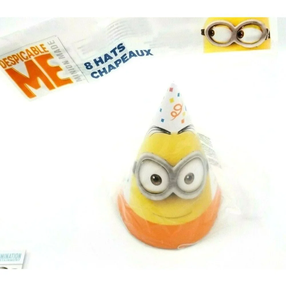Despicable Me Minions Birthday Party Decorations Hats Tablecloth Banner NEW - Picture 2 of 4